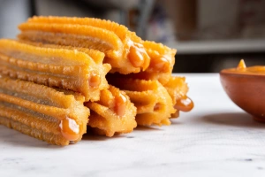 imagen de churros caseros de peru